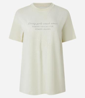 Camiseta Oversized Esportiva em Algodão com Estampa Power Snack