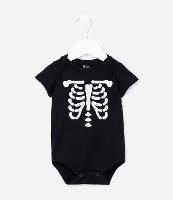 Body Infantil com Estampa Esqueletinho - Tam 0 a 18 meses - 1