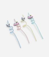 Kit 04 Canudos Reutilizáveis com Patch do Snoopy - 1