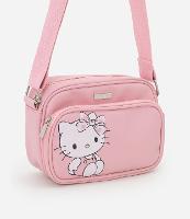 Bolsa Transversal Infantil com Estampa Hello Kitty - Tam Único - 1