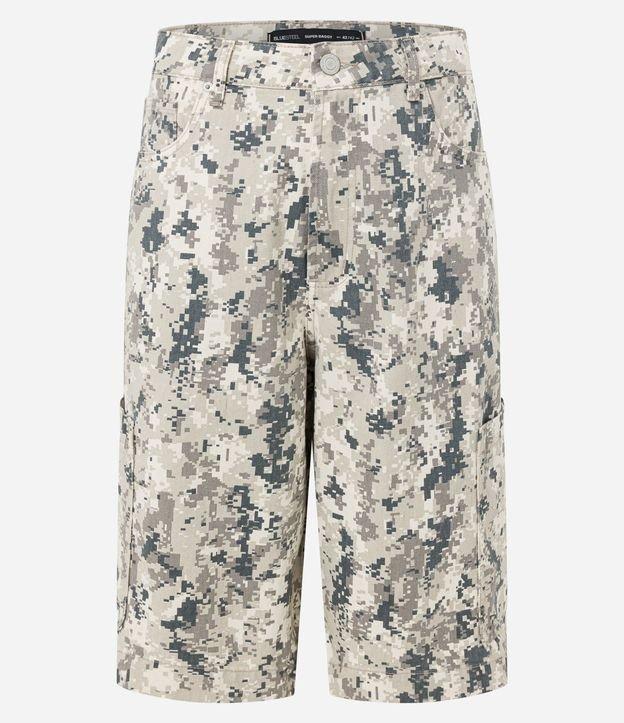 Bermuda Super Baggy Camuflado Pixel com Bolsos Laterais - 1