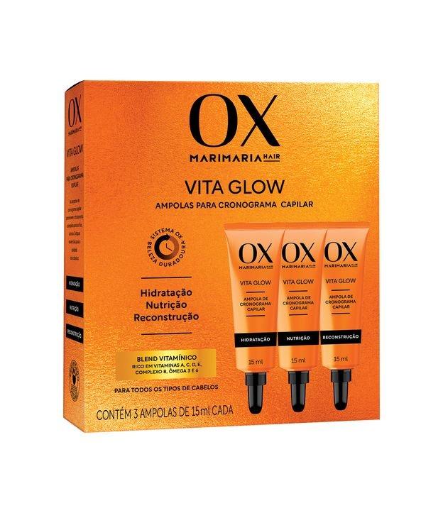Kit 3 Ampolas de Cronograma Capilar Vita Glow OX - 1