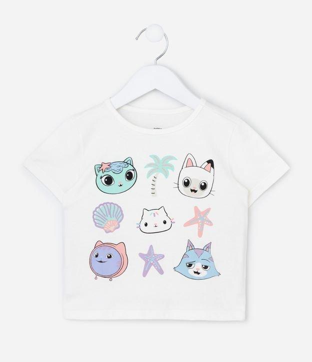 Camiseta Infantil com Estampa dos Personagens A Casa Magica da Gabby - Tam 1 a 6 Anos - 1