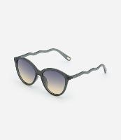 Óculos de Sol Redondo com Haste Ondulada - 1