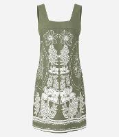 Vestido Curto em Viscolinho com Estampa Floral - 1