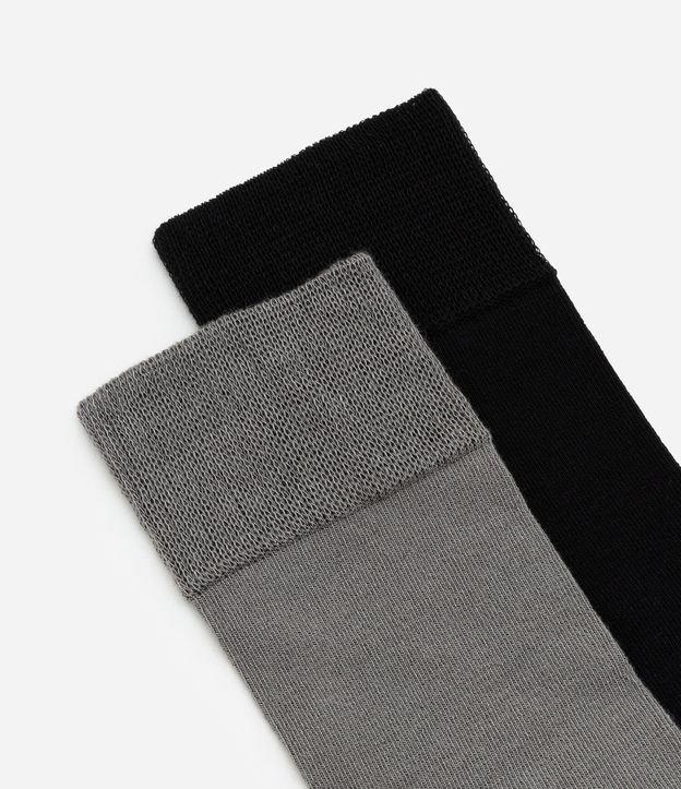 Kit 02 Meias Cano Alto em Poliamida com Bambu - 1