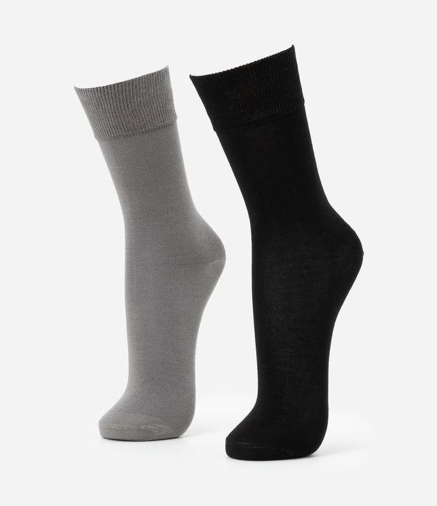 Kit 02 Meias Cano Alto em Poliamida com Bambu - 3