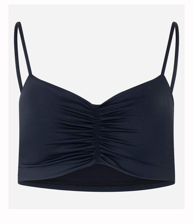 Top Esportivo em Microfibra com Busto Franzido - 1