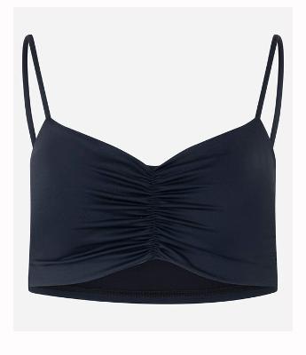 Top Esportivo em Microfibra com Busto Franzido