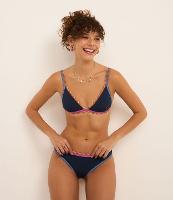 Biquíni Calcinha Básico em Microfibra com Pespontos Contrastantes - 3