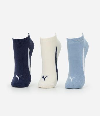 Kit 03 Meias Cano Baixo Esportivas em Algodão Puma