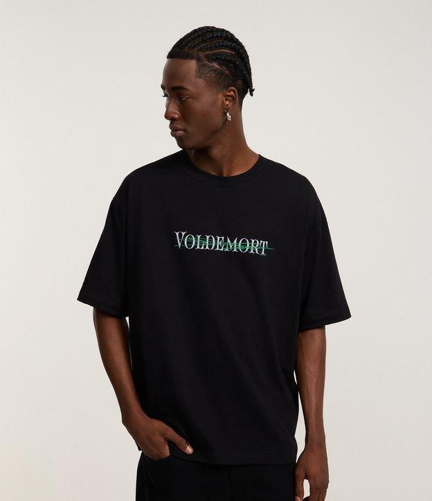 Camiseta em Algodão com Estampa Frente e Costas Voldemort - 2