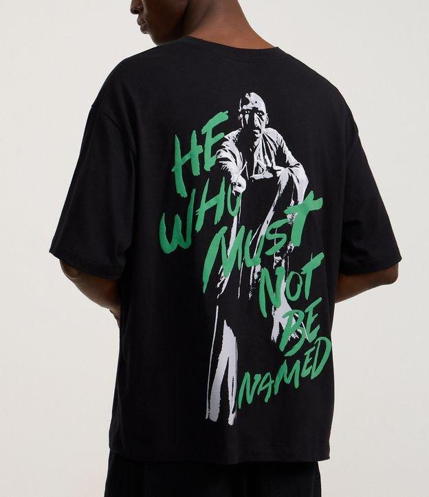 Camiseta em Algodão com Estampa Frente e Costas Voldemort - 3