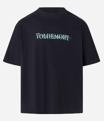 Camiseta em Algodão com Estampa Frente e Costas Voldemort