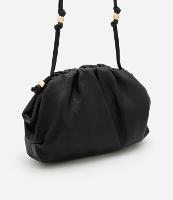 Bolsa Transversal Pequena com Detalhes em Metal e Alça de Cordão Boho Romântico - 1