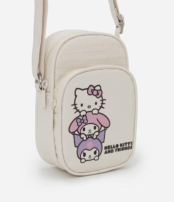 Bolsa Infantil Shouder Bag com Estampa Hello Kitty e Amigos - Tam Único