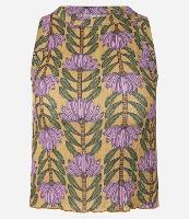 Blusa Curta Texturizada com Estampa Floral - 1