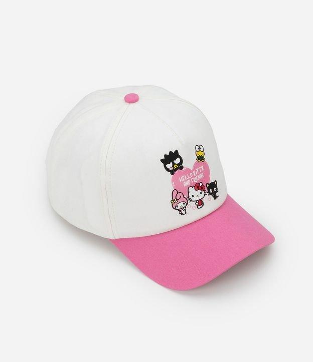 Boné Infantil Aba Curva com Estampa Hello Kitty e Amigos - Tam Único - 1