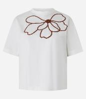Blusa Boxy em Algodão com Bordado Floral - 1