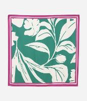 Lenço Acetinado com Estampa de Folhagem Curve & Plus Size - 1