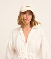 Boné Aba Curva em Sarja com Bordado Ciao Amore - 2