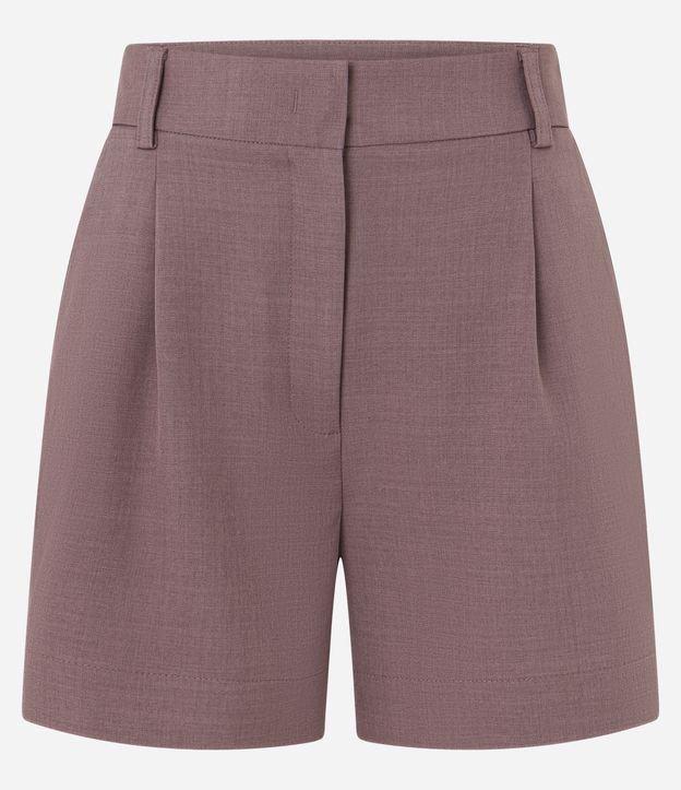 Short com Corte Alfaiatado e Pregas Frontais - 1
