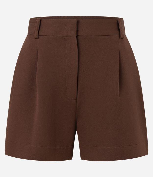 Short com Corte Alfaiatado e Pregas Frontais - 1