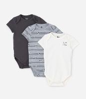 Kit 03 Bodies Infantis com Estampa de Panda - Tam 0 a 18 meses - 1