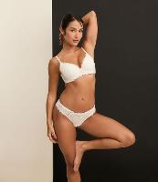 Calcinha Biquíni Fio Duplo em Algodão Bordado - 1