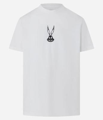 Camiseta Comfort em Algodão com Estampa de Esqueleto Perna Longa