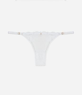 Calcinha String Fio em Algodão Bordado