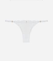 Calcinha String Fio em Algodão Bordado - 1