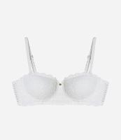 Sutiã com Bojo Tomara em Algodão Bordado e Alças Removíveis - 1