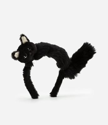 Tiara Infantil com Estampa Gato de Halloween - Tam Único