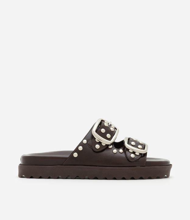 Sandália Rasteira Flatform Sport com Fivelas e Multi Esferas - 1