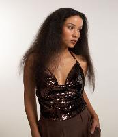 Blusa Frente Única em Paetê com Detalhe De Alças nas Costas - 1