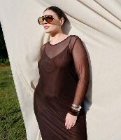 Vestido Midi em Tule Curve & Plus Size - 1