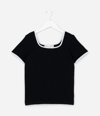 Camiseta Infantil Seamless Canelada - Tam 5 a 14 Anos