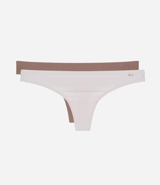 Kit 02 Calcinhas Biquíni Fio em Microfibra - 1