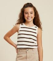 Regata Nadador Infantil com Estampa Listrada - Tam 5 a 14 Anos - 2