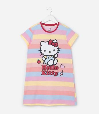 Camisola Infantil com Estampa da Hello Kitty - Tam 5 a 14 Anos