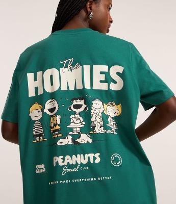 Camiseta T-shirt em Algodão do Snoppy e Amigos