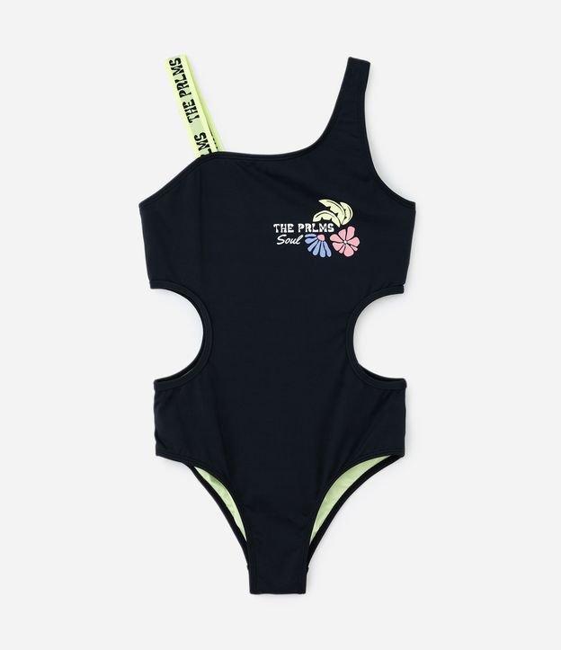 Maiô Infantil com Proteção UV e Recortes Vazados - Tam 5 a 16 Anos - 1