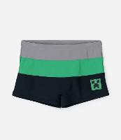 Sunga Boxer Infantil com Estampa Minecraft- Tam 5 a 14 Anos - 1