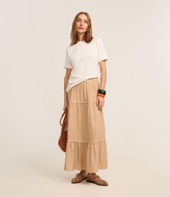 Blusa Alongada em Malhão com Manga Dobrada