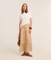 Blusa Alongada em Malhão com Manga Dobrada - 1