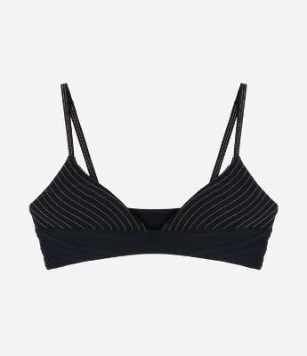 Biquíni Top Camisetinha em Microfibra com Costuras Contrastantes