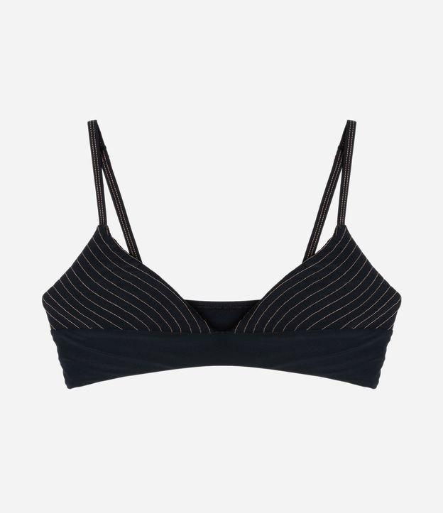 Biquíni Top Camisetinha em Microfibra com Costuras Contrastantes - 1