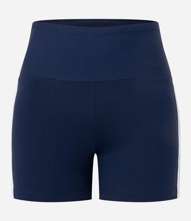 Bermuda Crossfiteira Esportiva em Microfibra com Listras Laterais - 1