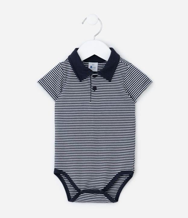 Body Infantil com Estampa Listrada - Tam 0 a 18 Meses - 1